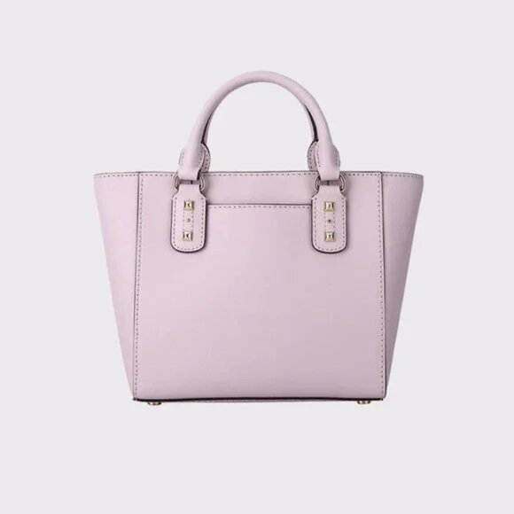 Nwot Michael Kors Sandrine Gold Studded Shoulder Bag Satchel Purse - Picture 3 of 12